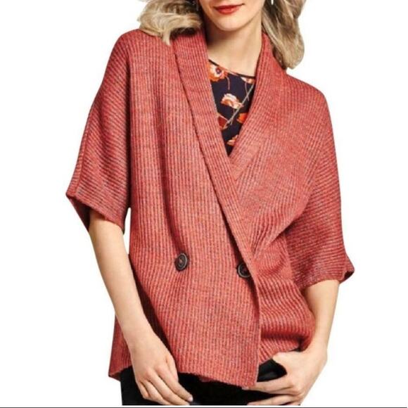 CAbi Sweaters - Cabi Rosewood oversized wrap front cardigan style #3162 - XXS